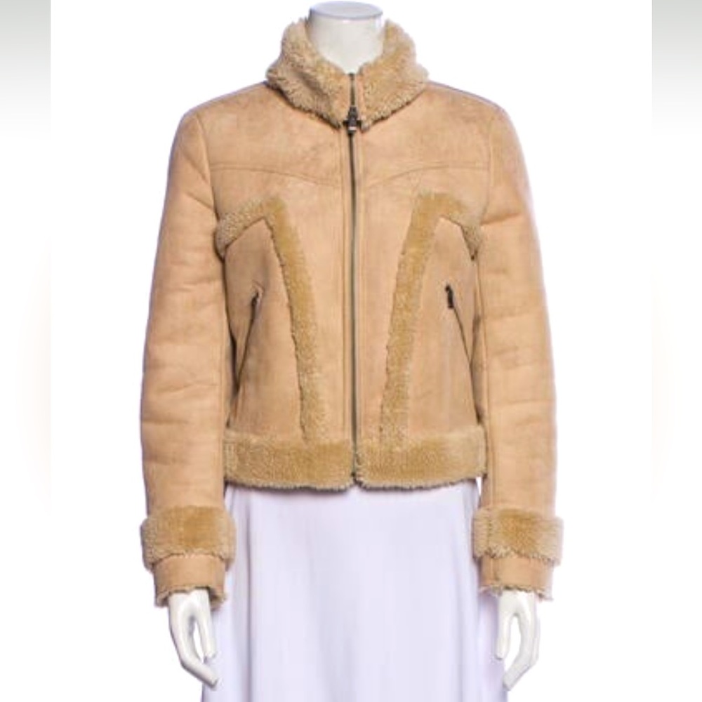 Mother faux suede shearling jacket